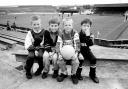 The four boys at Kilbowie Park in 1989 launched Stuart's career