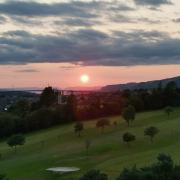 Picture of the week: Burning sunset seen from Dalmuir golf course