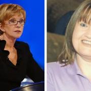 Anne Robinson, left, and Julie McMaster, right