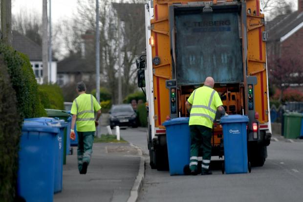 Staff such as bin workers continued to work during the height of the lockdowns