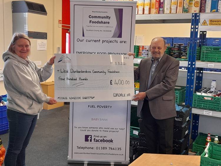 West Dunbartonshire Community Foodshares trustees have thanked the community for rallying round to ensure people in greatest need were kept supplied with food and other essential items during the pandemic