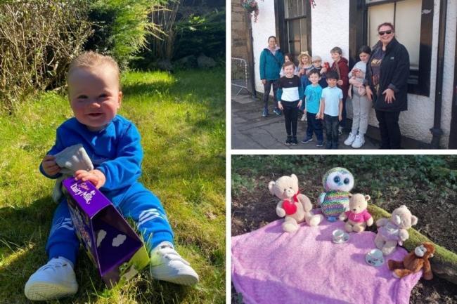 Children enjoyed a fun Easter hunt organised the residents in Bowling