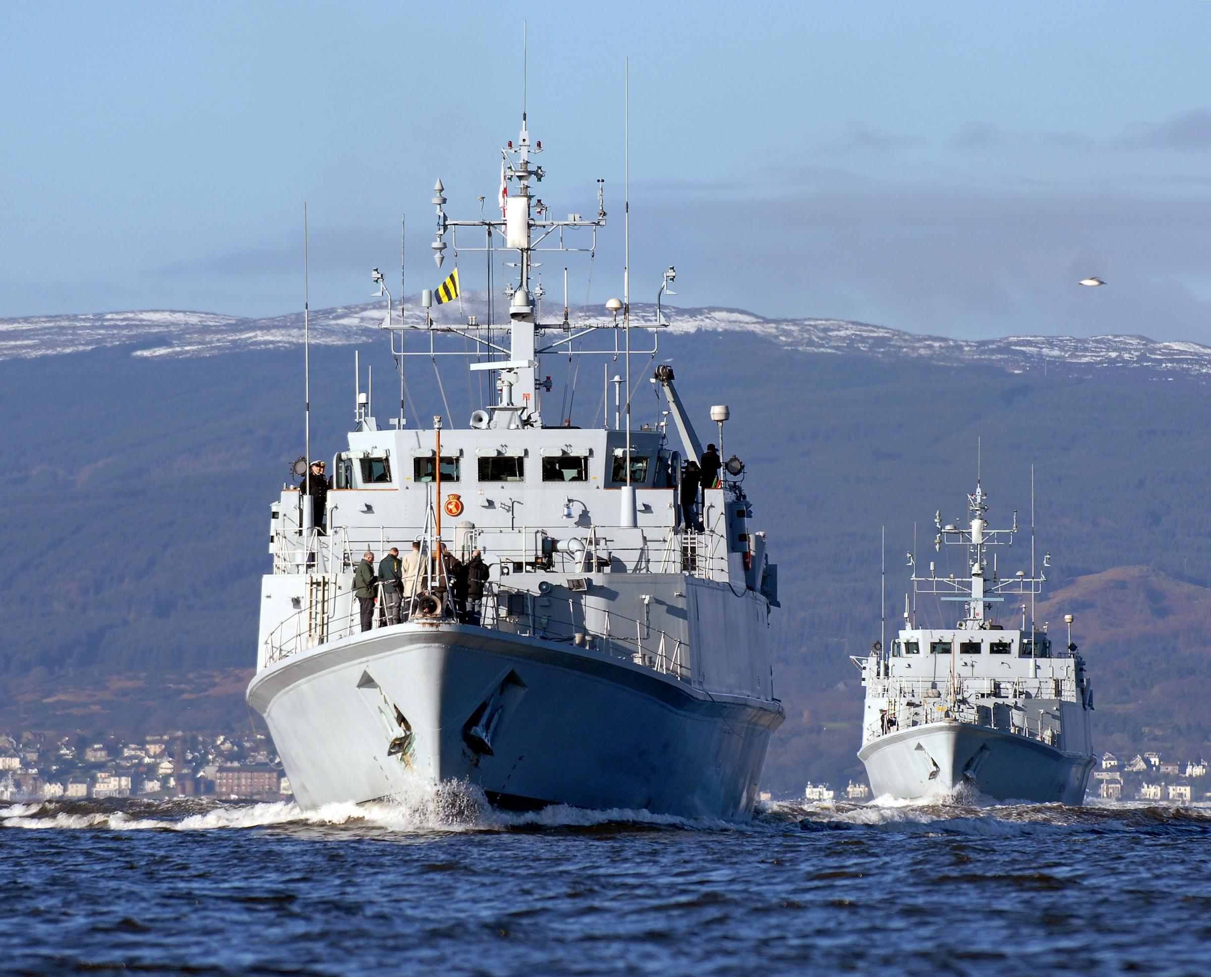 HMS Blyth and HMS Ramsey will take part in Exercise Joint Warrior