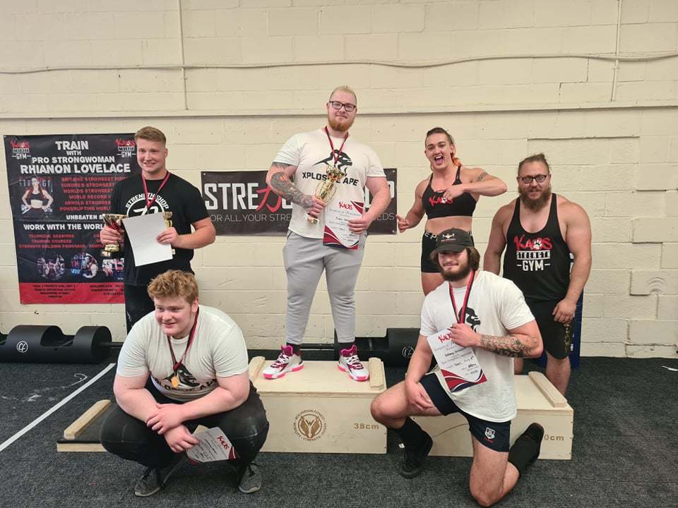 Aidan, from Parkhall, won the title of UK’s Teenage Strongman last month