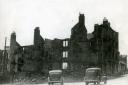 Crown Avenue at the corner of Kilbowie Road, showing the devastation of the Clydebank Blitz. (Photo courtesy West Dunbartonshire Library and Archives)