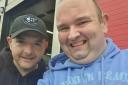 Kevin Bridges was spotted at the fire station in Clydebank at the weekend