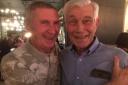 Bill with Tony Lenaghan (Clydebank physio and coach) taken at a reunion held in Glasgow in 2018