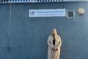 Councillor Lauren Oxley outside of Clydebank East Community Centre which is set to close for good next month