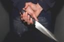 Woman took kitchen knife off then boyfriend and hid in handbag