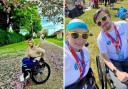 Michelle and personal trainer Fred completed the Kiltwalk in April.