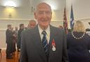 Peter Dempster was decorated at a ceremony in Clydebank Town Hall on May 17