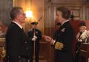 Terry receives his MBE from HRH Princess Anne