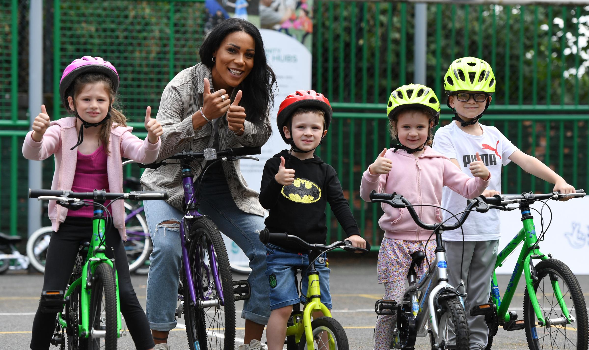 Team GB Olympian Shanaze Reade helps Drumchapel families on their bikes