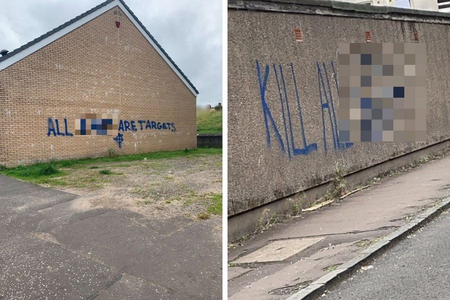 Clydebank crime: Sectarian graffiti reported in town on day of Rangers v Celtic match