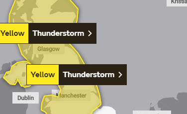 Clydebank Weather: Yellow warning for thunderstorms and flooding