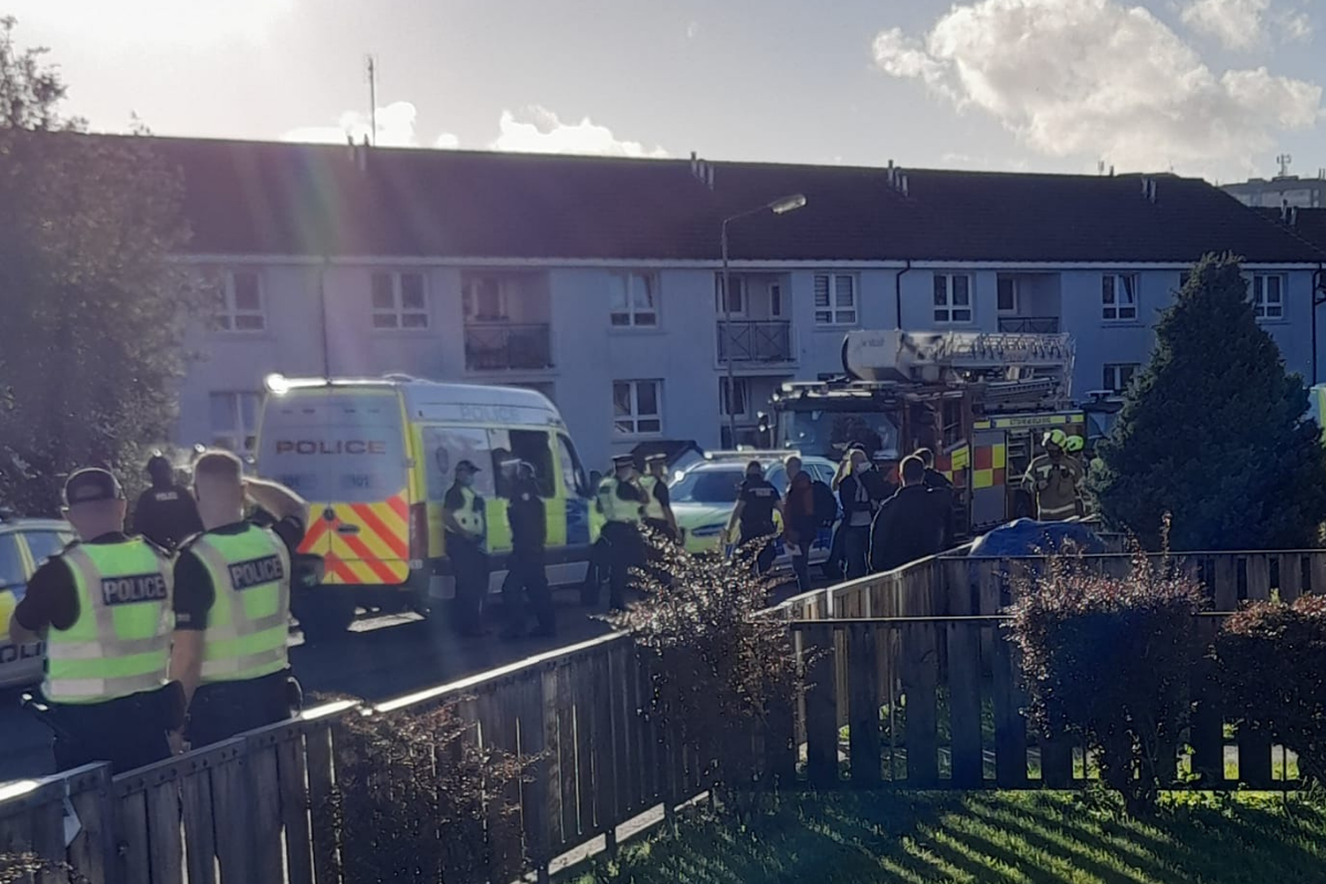 Tallant Road Drumchapel: Armed officers attended scene of police incident