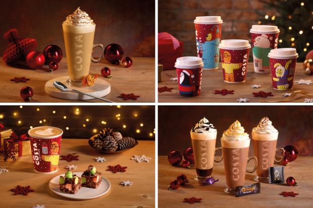 Clydebank Post: Costa's festive menu has new food and drink items (Costa Coffee/Canva)