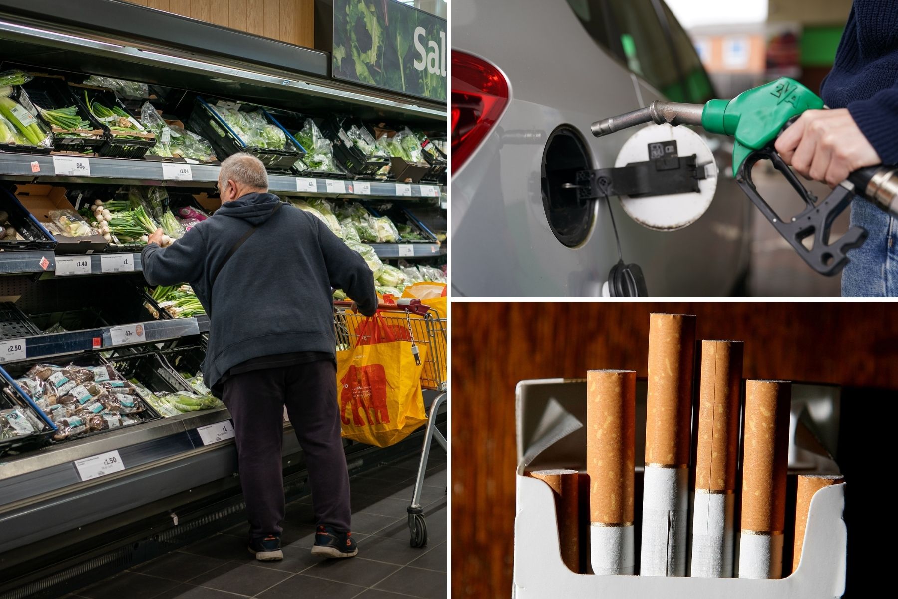 Petrol, food and cigarette prices soar as UK inflation hits 10-year high
