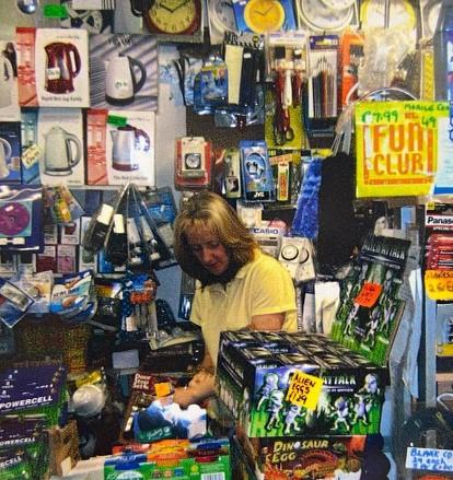Clydebank Post: Elizabeth pictured in the shop in the 90s