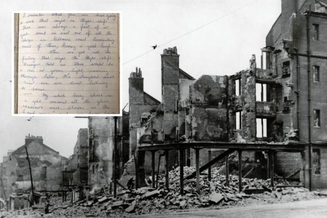 Granny Lyons share her experiences of working during the Clydebank Blitz