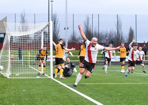 Clydebank Post: The Bankies were minutes from moving into the last 16 of the Scottish Cup. Credit: Stevie Doogan