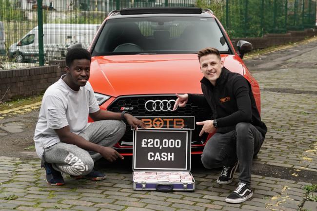 Clydebank father receives £70k Audi and cash prize