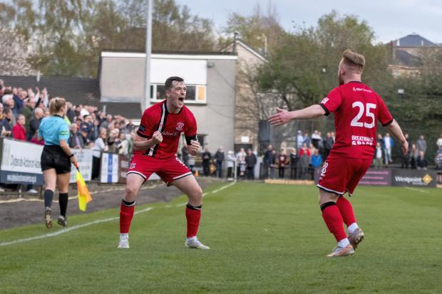 Little and Gallacher combined for the Bankies winner

All photos by Stevie Doogan