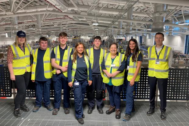 Chivas apprentices with Jackie Baillie.