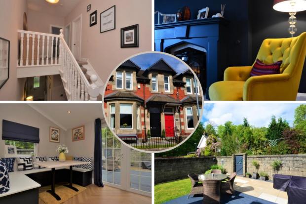 The handsome three-bedroom semi-detached villa is located in Glenpath in Dumbarton