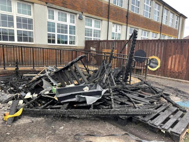Clydebank Post: Damage to the play area and the entrance to the ELCC as well as smoke damage within has made the site unsafe.