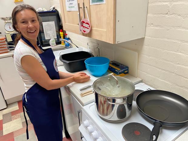 Clydebank Post: Natalia got the chance to make her family some homemade borscht
