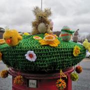 The knitted creation had been recently fitted to a post box on Dumbarton Road in Dalmuir