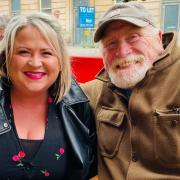 Famous Bankie James Cosmo was snapped enjoying an afternoon with his 'Nightsleeper' co-stars in Glasgow