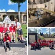 Corpus Christi Primary pupils visited London on June 21 to see their artwork brought to life