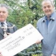 Gordon Buchan [right] got arrested in the name of charity