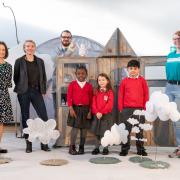 Primary one to three pupils at Corpus Christi Primary alongside Carol Monaghan MP for Glasgow North West were treated to two performances of Cloud Man