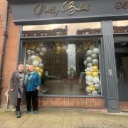 Sarah and her mum outside of Pretty Baked on Kelso Street