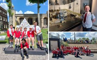 Corpus Christi Primary pupils visited London on June 21 to see their artwork brought to life