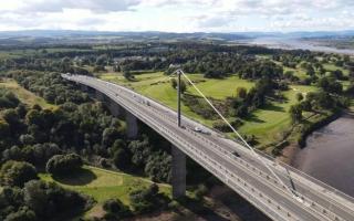 The crash took place on the southbound carriageway of the Erskine Bridge