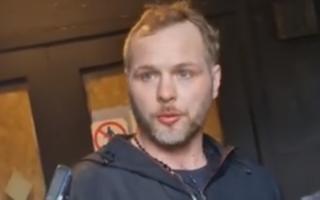 Billy is seen in the video