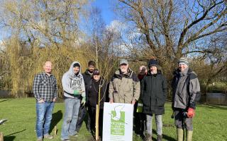 Friends of Victoria Park at the planting
