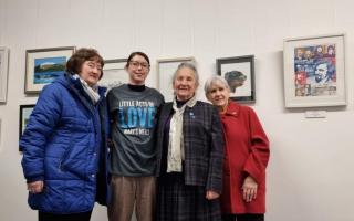 Members of Faifley Art Group at a previous exhibition